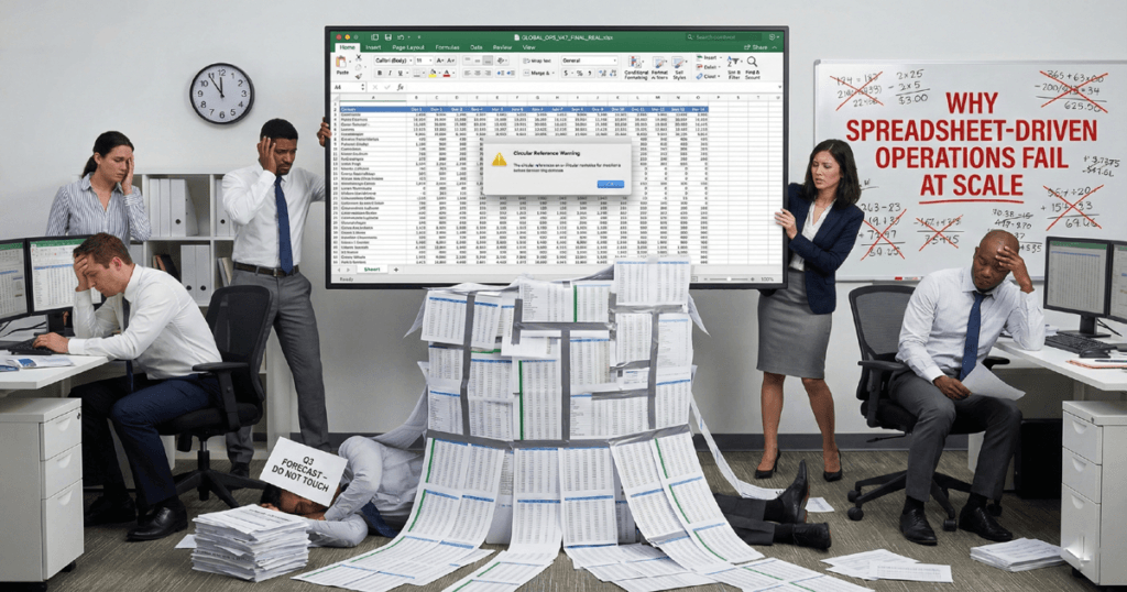 Why spreadsheets driven operations fail