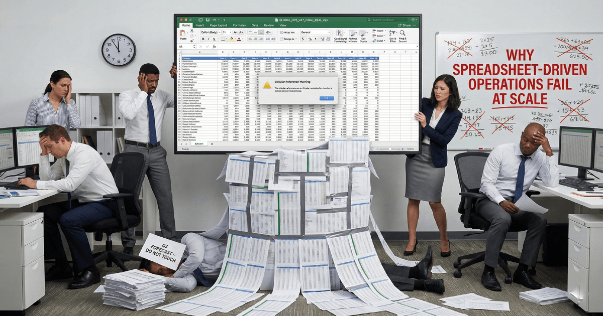 Why spreadsheets driven operations fail
