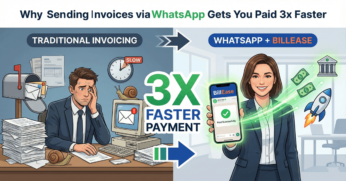Whatsapp receipts via BillEase